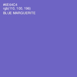 #6E64C4 - Blue Marguerite Color Image