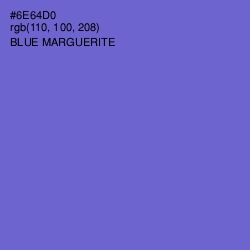 #6E64D0 - Blue Marguerite Color Image