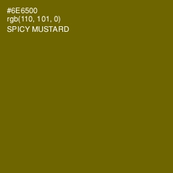 #6E6500 - Spicy Mustard Color Image