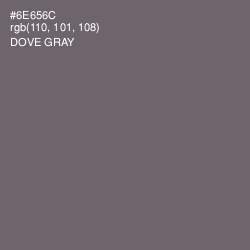 #6E656C - Dove Gray Color Image