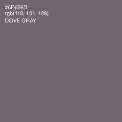 #6E656D - Dove Gray Color Image