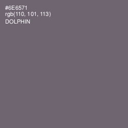 #6E6571 - Dolphin Color Image