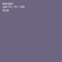 #6E6581 - Rum Color Image