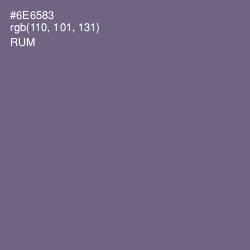 #6E6583 - Rum Color Image