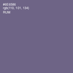 #6E6586 - Rum Color Image