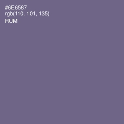 #6E6587 - Rum Color Image