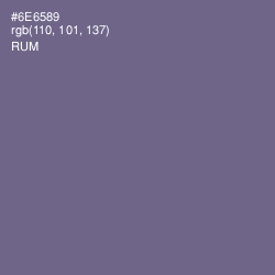 #6E6589 - Rum Color Image