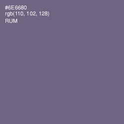 #6E6680 - Rum Color Image