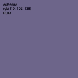 #6E668A - Rum Color Image