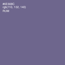 #6E668C - Rum Color Image