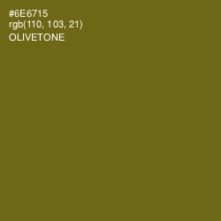 #6E6715 - Olivetone Color Image