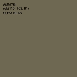 #6E6751 - Soya Bean Color Image