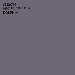 #6E6776 - Dolphin Color Image