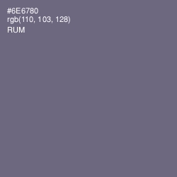 #6E6780 - Rum Color Image