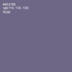 #6E6785 - Rum Color Image