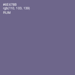 #6E678B - Rum Color Image