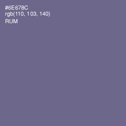 #6E678C - Rum Color Image