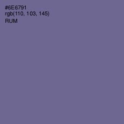 #6E6791 - Rum Color Image