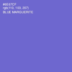 #6E67CF - Blue Marguerite Color Image