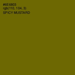 #6E6803 - Spicy Mustard Color Image