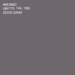 #6E686C - Dove Gray Color Image