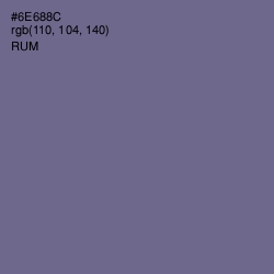 #6E688C - Rum Color Image