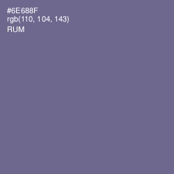 #6E688F - Rum Color Image