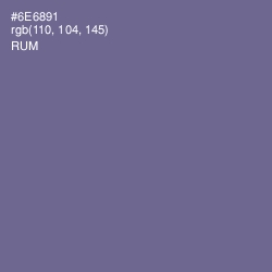 #6E6891 - Rum Color Image