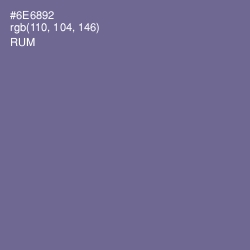 #6E6892 - Rum Color Image