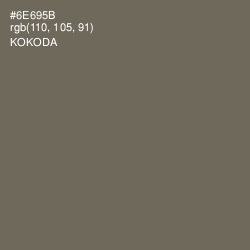 #6E695B - Kokoda Color Image