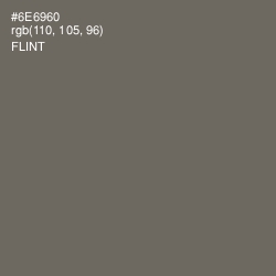 #6E6960 - Flint Color Image