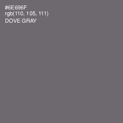 #6E696F - Dove Gray Color Image