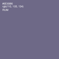 #6E6986 - Rum Color Image