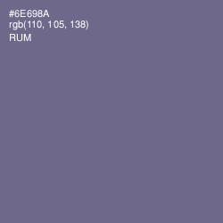 #6E698A - Rum Color Image