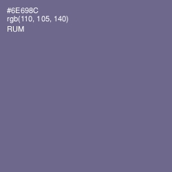 #6E698C - Rum Color Image