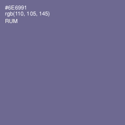 #6E6991 - Rum Color Image