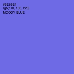 #6E69E4 - Moody Blue Color Image