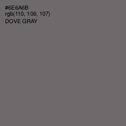 #6E6A6B - Dove Gray Color Image