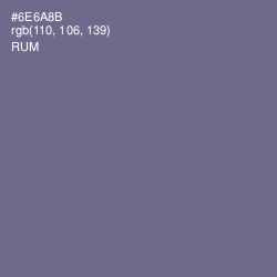 #6E6A8B - Rum Color Image