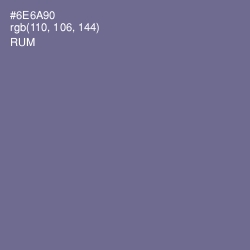 #6E6A90 - Rum Color Image