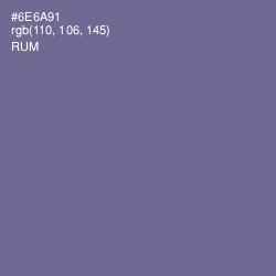 #6E6A91 - Rum Color Image