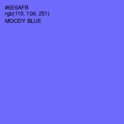 #6E6AFB - Moody Blue Color Image