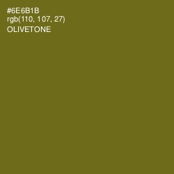 #6E6B1B - Olivetone Color Image