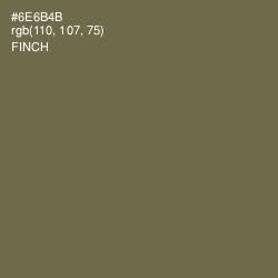 #6E6B4B - Finch Color Image