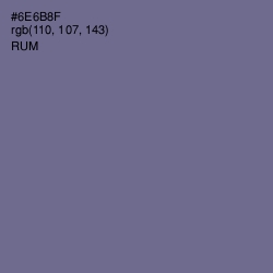 #6E6B8F - Rum Color Image