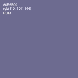 #6E6B90 - Rum Color Image