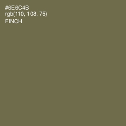 #6E6C4B - Finch Color Image