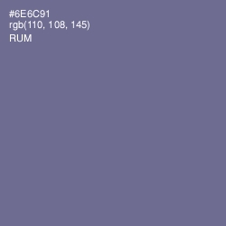 #6E6C91 - Rum Color Image