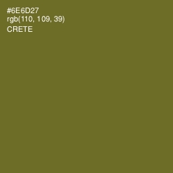 #6E6D27 - Crete Color Image