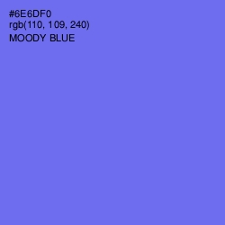 #6E6DF0 - Moody Blue Color Image